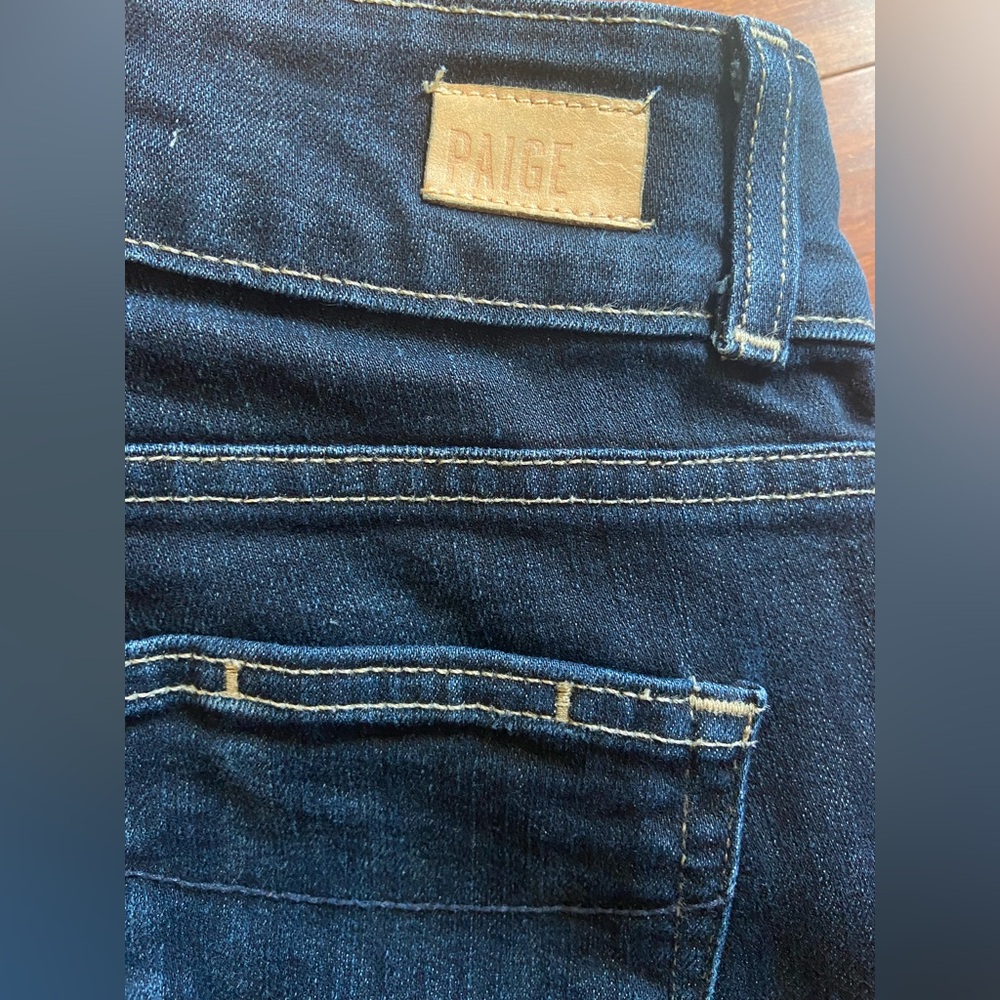 ✨HOST PICK✨ PAIGE Hidden Hills Straight Leg Woman’s’ Denim Jeans Size 26W x 33L - Picture 3 of 9